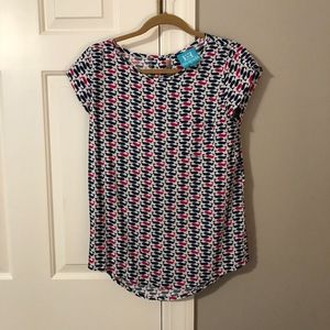 Escapada Whale Print Lightweight Blouse / Shirt